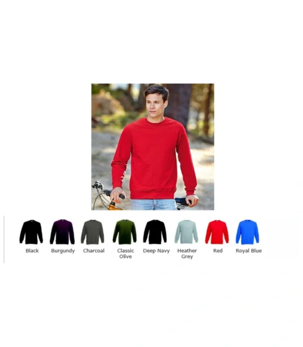Fruit of the Loom SS105M Premium Set In Sleeve Sweatshirt